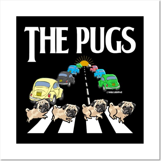 Puggy Road Wall Art by darklordpug